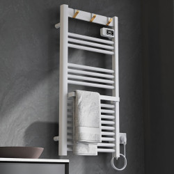 GRZEJNIK ŁAZIENKOWY ELEKTRYCZNY ALUMINIOWY DRABINKA ECO 500W YASUR BIAŁY YASUR-WH