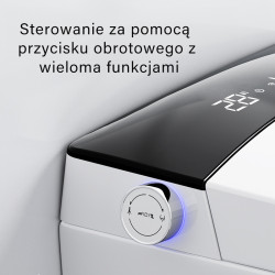 ZESTAW PODTYNKOWY WC STELAŻ TOALETA AUTOMATYCZNA DROP-WH PRZYCISK CZARNY MAT ZES-DROP-WH-BL-MAT-2