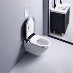 ZESTAW PODTYNKOWY WC STELAŻ TOALETA AUTOMATYCZNA DROP-WH PRZYCISK CHROM ZES-DROP-WH-CH-2
