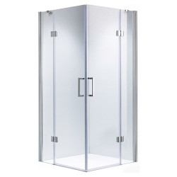 KABINA PRYSZNICOWA KWADRATOWA UCHYLNA ZES-KZ25A-80 CHROM 80x80 CM
