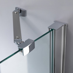 DRZWI PRYSZNICOWE UCHYLNE DO WNĘKI ZES-KZ27A-80 CHROM 80 CM 6 MM