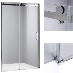 DRZWI PRYSZNICOWE PRZESUWNE DO WNĘKI ZES-SH03C-110 CHROM 105-110 CM 8 MM