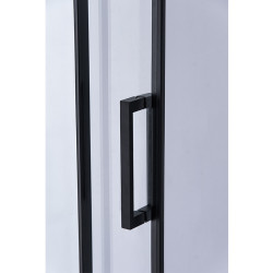 DRZWI PRYSZNICOWE PRZESUWNE DO WNĘKI ZES-SH03D-BL-120 CZARNE 115-120 CM 8 MM