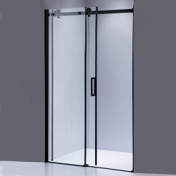 DRZWI PRYSZNICOWE PRZESUWNE DO WNĘKI ZES-SH03D-BL-120 CZARNE 115-120 CM 8 MM