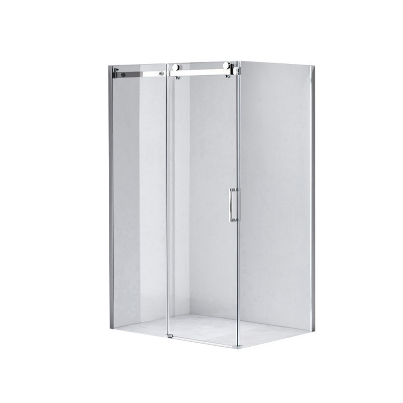 KABINA PRYSZNICOWA PROSTOKĄTNA NAROŻNA ZES-KZ203A-100X80 CHROM 100x80 CM SZKŁO 8 MM