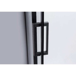 KABINA PRYSZNICOWA PROSTOKĄTNA ZES-BS15A-100X80 CZARNA 100x80 CM