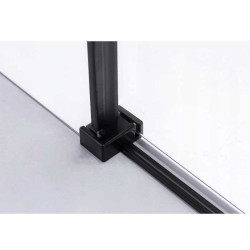 KABINA PRYSZNICOWA PROSTOKĄTNA ZES-BS15B-110X80 CZARNA 110x80 CM