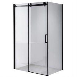 KABINA PRYSZNICOWA PROSTOKĄTNA ZES-BS15C-120X80 CZARNA 120x80 CM