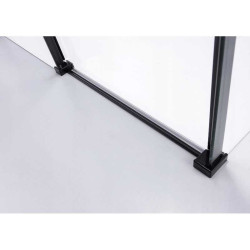 KABINA PRYSZNICOWA PROSTOKĄTNA ZES-BS15C-120X80 CZARNA 120x80 CM