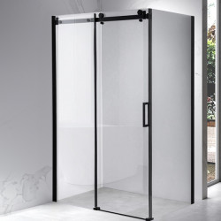 KABINA PRYSZNICOWA PROSTOKĄTNA ZES-BS15C-120X80 CZARNA 120x80 CM