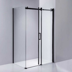 KABINA PRYSZNICOWA PROSTOKĄTNA ZES-BS15C-120X80 CZARNA 120x80 CM