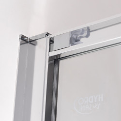 KABINA PRYSZNICOWA PROSTOKĄTNA SUPER SLIM ZES-NOVA-CH-90X80 CHROM 90x80 CM SZKŁO 6 MM