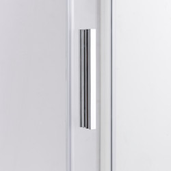 KABINA PRYSZNICOWA PROSTOKĄTNA SUPER SLIM ZES-NOVA-CH-90X80 CHROM 90x80 CM SZKŁO 6 MM