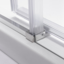 KABINA PRYSZNICOWA PROSTOKĄTNA SUPER SLIM ZES-NOVA-CH-90X80 CHROM 90x80 CM SZKŁO 6 MM