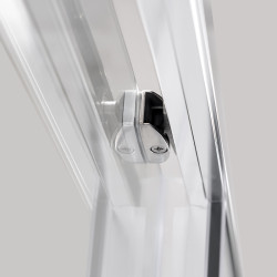 KABINA PRYSZNICOWA PROSTOKĄTNA SUPER SLIM ZES-NOVA-CH-90X80 CHROM 90x80 CM SZKŁO 6 MM