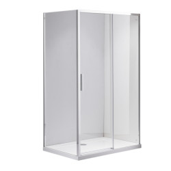 KABINA PRYSZNICOWA PROSTOKĄTNA SUPER SLIM ZES-NOVA-CH-90X80 CHROM 90x80 CM SZKŁO 6 MM