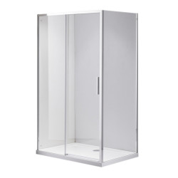 KABINA PRYSZNICOWA PROSTOKĄTNA SUPER SLIM ZES-NOVA-CH-90X80 CHROM 90x80 CM SZKŁO 6 MM