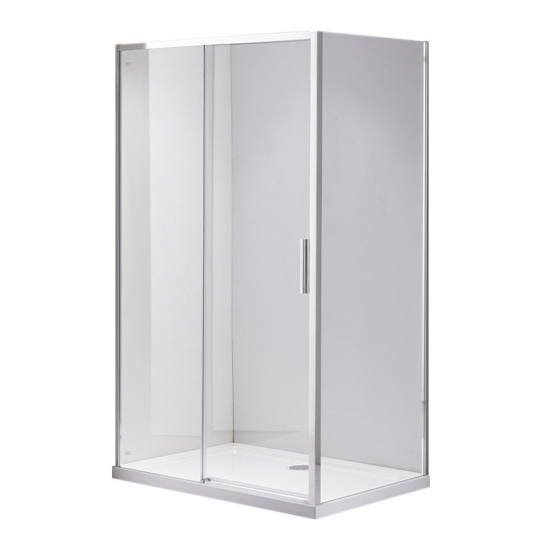 KABINA PRYSZNICOWA PROSTOKĄTNA SUPER SLIM ZES-NOVA-CH-100X80 CHROM 100x80 CM SZKŁO 6 MM