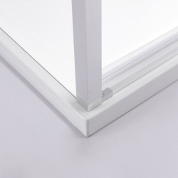 KABINA PRYSZNICOWA PROSTOKĄTNA SUPER SLIM ZES-NOVA-CH-100X80 CHROM 100x80 CM SZKŁO 6 MM