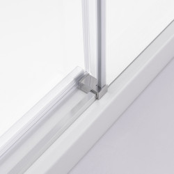 KABINA PRYSZNICOWA PROSTOKĄTNA SUPER SLIM ZES-NOVA-CH-100X80 CHROM 100x80 CM SZKŁO 6 MM