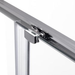 KABINA PRYSZNICOWA PROSTOKĄTNA SUPER SLIM ZES-NOVA-CH-100X80 CHROM 100x80 CM SZKŁO 6 MM