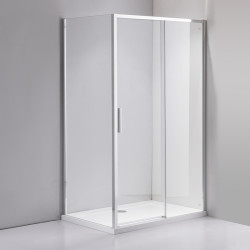 KABINA PRYSZNICOWA PROSTOKĄTNA SUPER SLIM ZES-NOVA-CH-100X80 CHROM 100x80 CM SZKŁO 6 MM