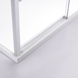 KABINA PRYSZNICOWA PROSTOKĄTNA SUPER SLIM ZES-NOVA-CH-100X80 CHROM 100x80 CM SZKŁO 6 MM