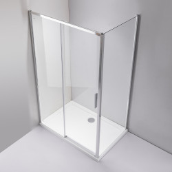 KABINA PRYSZNICOWA PROSTOKĄTNA SUPER SLIM ZES-NOVA-CH-120X80 CHROM 120x80 CM SZKŁO 6 MM