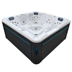 JACUZZI ® OGRODOWE WANNA SPA702 GYPSUM OBUDOWA ANTRACYT 230x230 CM