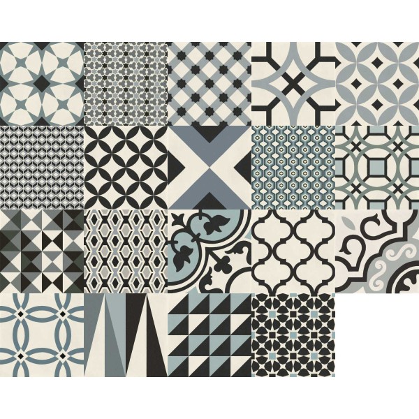 MARAZZI D_Segni Decoro Mix Freddo 20X20cm M0UT MARAZZI D_Segni Decoro Mix Freddo 20X20cm M0UT