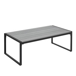 ZESTAW MEBLI OGRODOWYCH CARTER CZARNY 4 OSOBOWY STOLIK FOTELE SOFA CARTER-BL-WD2