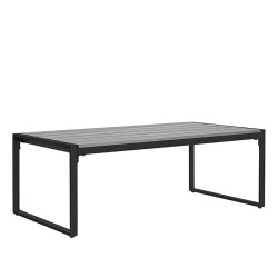 ZESTAW MEBLI OGRODOWYCH CARTER CZARNY 4 OSOBOWY STOLIK FOTELE SOFA CARTER-BL-WD2