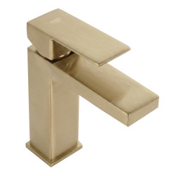 BATERIA ŁAZIENKOWA UMYWALKOWA F211-GL-BR ZŁOTA SZCZOTKOWANA