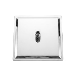 DESZCZOWNICA SLIM KWADRATOWA CHROM 20x20 CM DES-PR-1-CH-20