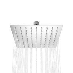 DESZCZOWNICA SLIM KWADRATOWA CHROM 20x20 CM DES-PR-1-CH-20