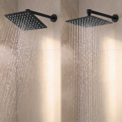 DESZCZOWNICA SLIM KWADRATOWA CZARNA 20x20 CM DES-PR-1-BL-20