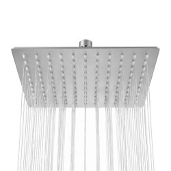 DESZCZOWNICA SLIM KWADRATOWA CHROM 25x25 CM DES-PR-1-CH-25