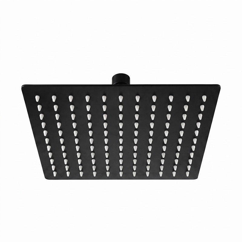 DESZCZOWNICA SLIM KWADRATOWA CZARNA 25x25 CM DES-PR-1-BL-25