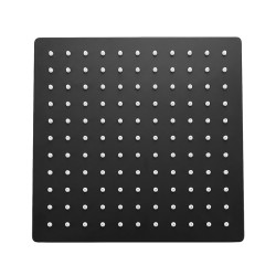 DESZCZOWNICA SLIM KWADRATOWA CZARNA 25x25 CM DES-PR-1-BL-25