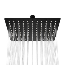 DESZCZOWNICA SLIM KWADRATOWA CZARNA 25x25 CM DES-PR-1-BL-25