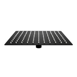 DESZCZOWNICA SLIM KWADRATOWA CZARNA 25x25 CM DES-PR-1-BL-25