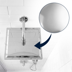 DESZCZOWNICA SLIM KWADRATOWA CHROM DES-PR-1-CH-30