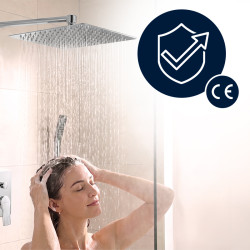 DESZCZOWNICA SLIM KWADRATOWA CHROM DES-PR-1-CH-30