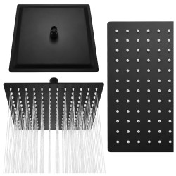 DESZCZOWNICA SLIM KWADRATOWA CZARNA 30x30 CM DES-PR-1-BL-30