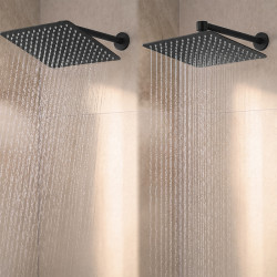 DESZCZOWNICA SLIM KWADRATOWA CZARNA 30x30 CM DES-PR-1-BL-30