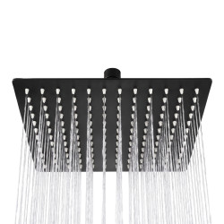 DESZCZOWNICA SLIM KWADRATOWA CZARNA 30x30 CM DES-PR-1-BL-30