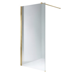 ŚCIANKA PRYSZNICOWA SH07B ZŁOTA SZCZOTKOWANA 80 CM 8 MM SH07B-GL-BR-80