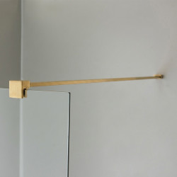 ŚCIANKA PRYSZNICOWA SH07B ZŁOTA SZCZOTKOWANA 80 CM 8 MM SH07B-GL-BR-80