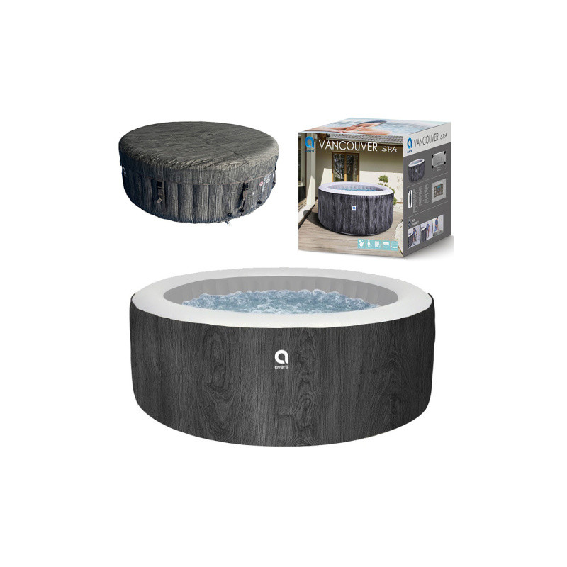 ZESTAW JACUZZI DMUCHANE SPA BASEN OGRODOWY VANCOUVER AVENLI VANCOUVER + 2 LEŻAKI PATIO