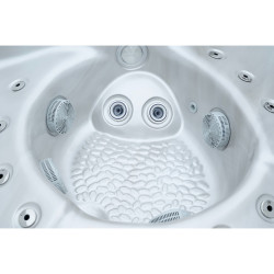 JACUZZI OGRODOWE WANNA SPA580W BIAŁA PERŁA OBUDOWA ANTRACYT 200X200 CM
